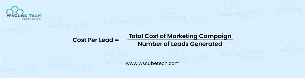 Cost Per Lead Formula