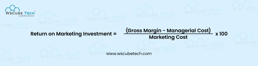 Return on Marketing Investment Formula