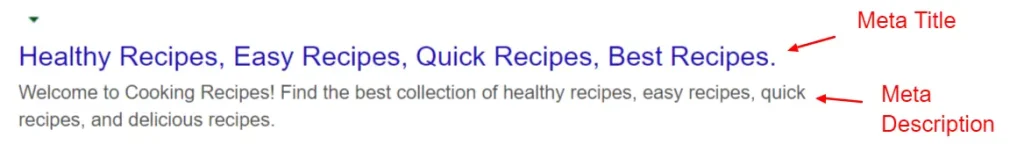 Meta description and Title tag